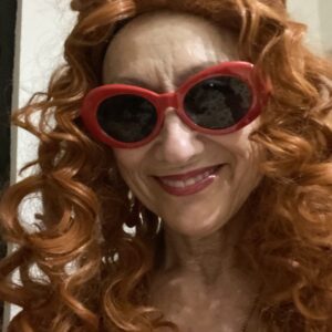 Anet in red wig